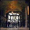 Pedrera front door - looking out from the lobby.