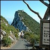 We walked along this very trail, and up to the ruins of an old Moorish watch station (I think that's it on the peak)